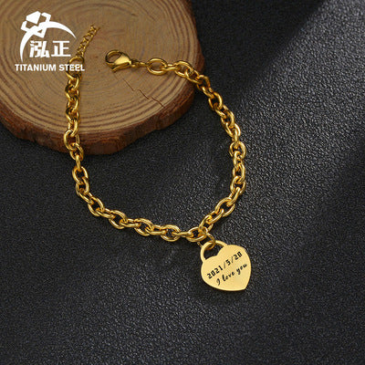 Pulsera del Corazón con Dedicatoria